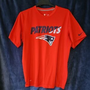 Nike Red Patriots Short Sleeve Tee